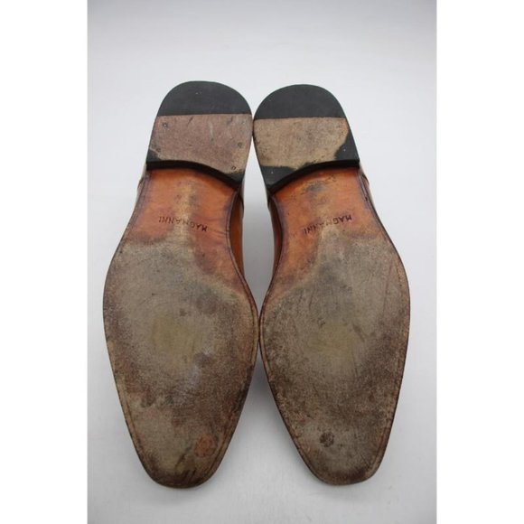 Magnanni Double Monk Strap Men's Size 9 M Brown Dress Shoes 12754 - Picture 8 of 12